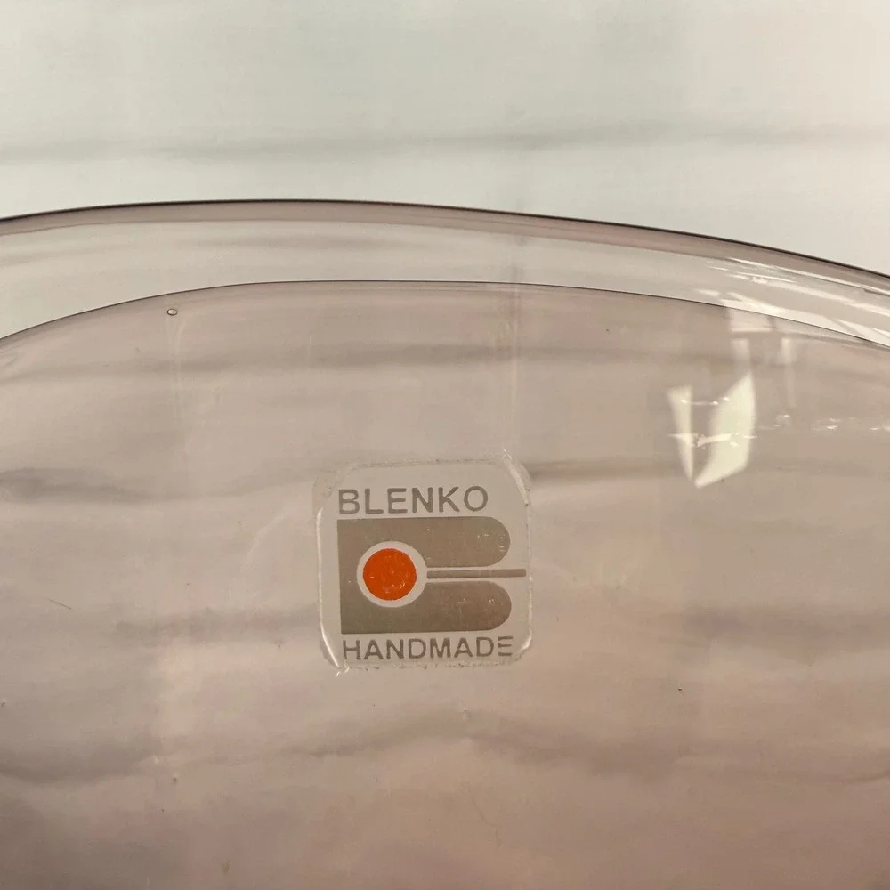 Blenko 872 Fan Vase Dusty Rose Art Glass